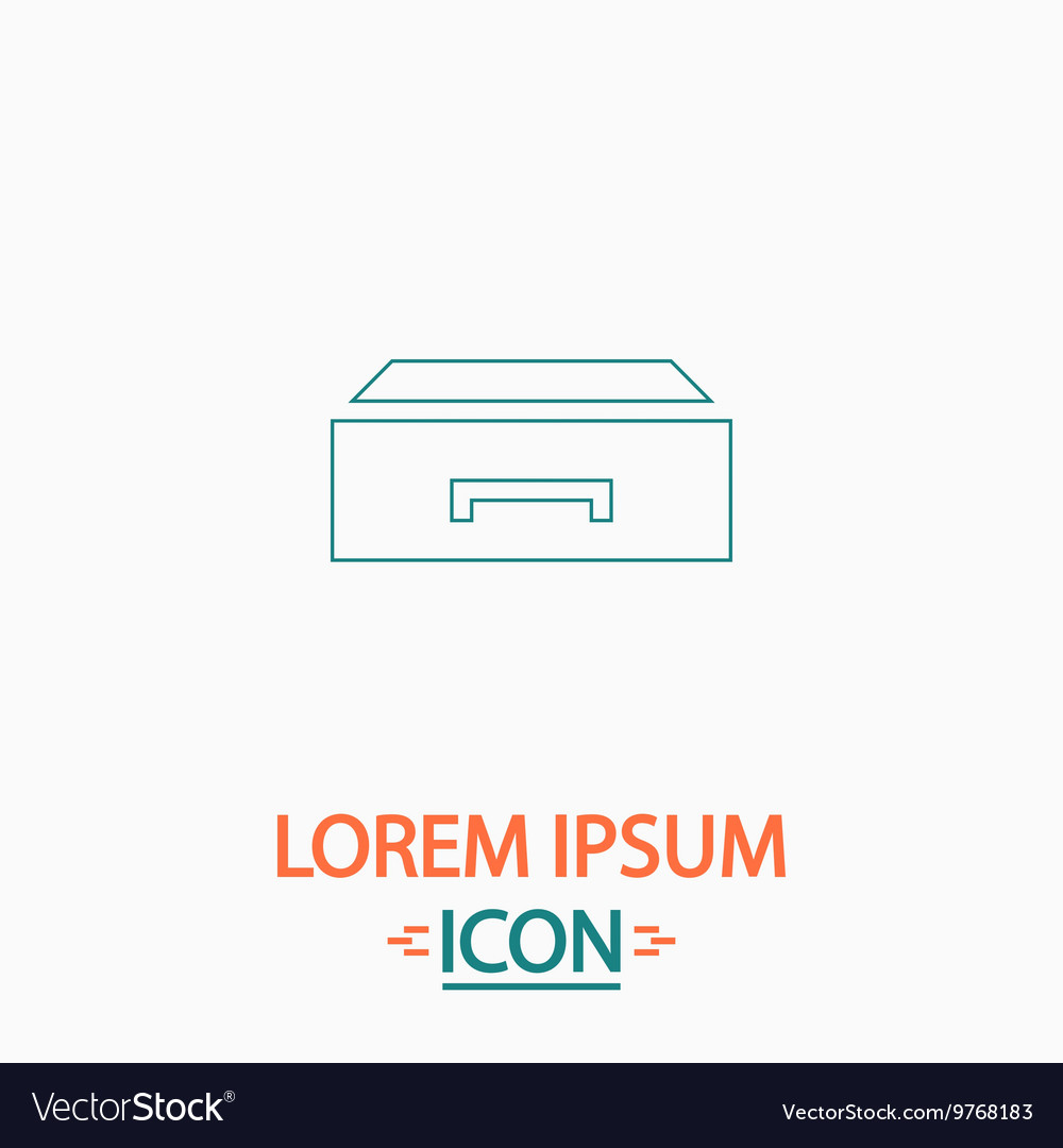 Box computer symbol