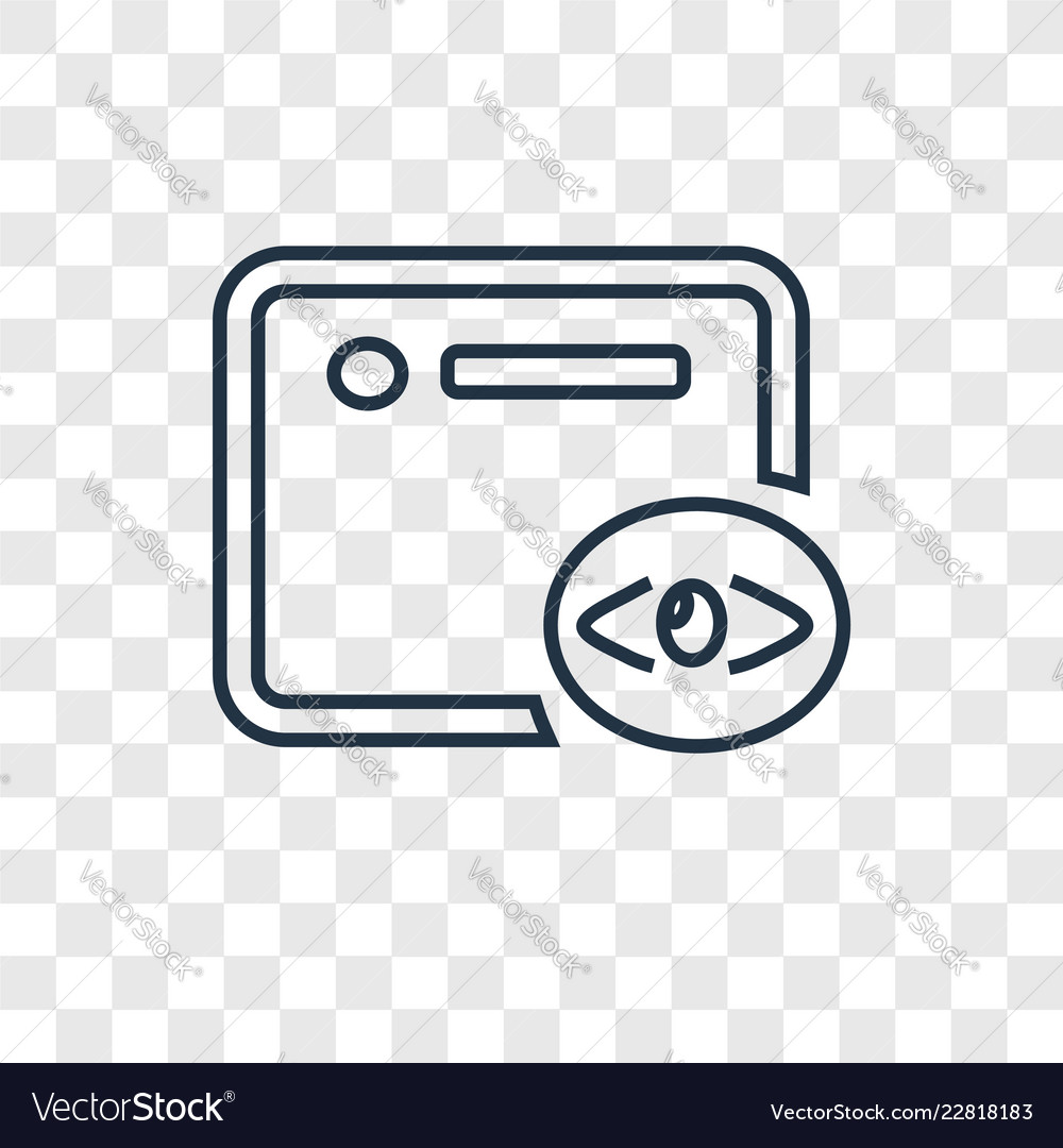 Browser concept linear icon isolated vector image Browser concept linear icon isolated
