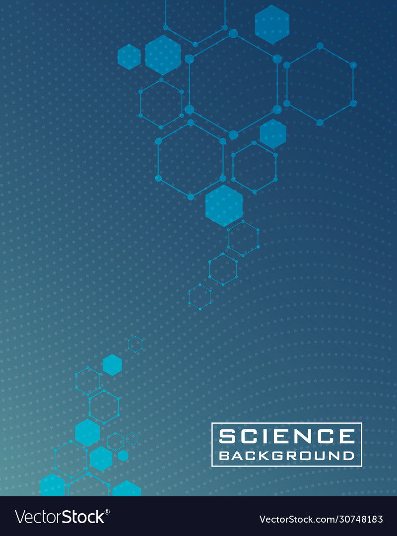 Dark blue science background with lines structures vector image Dark blue science background with lines structures