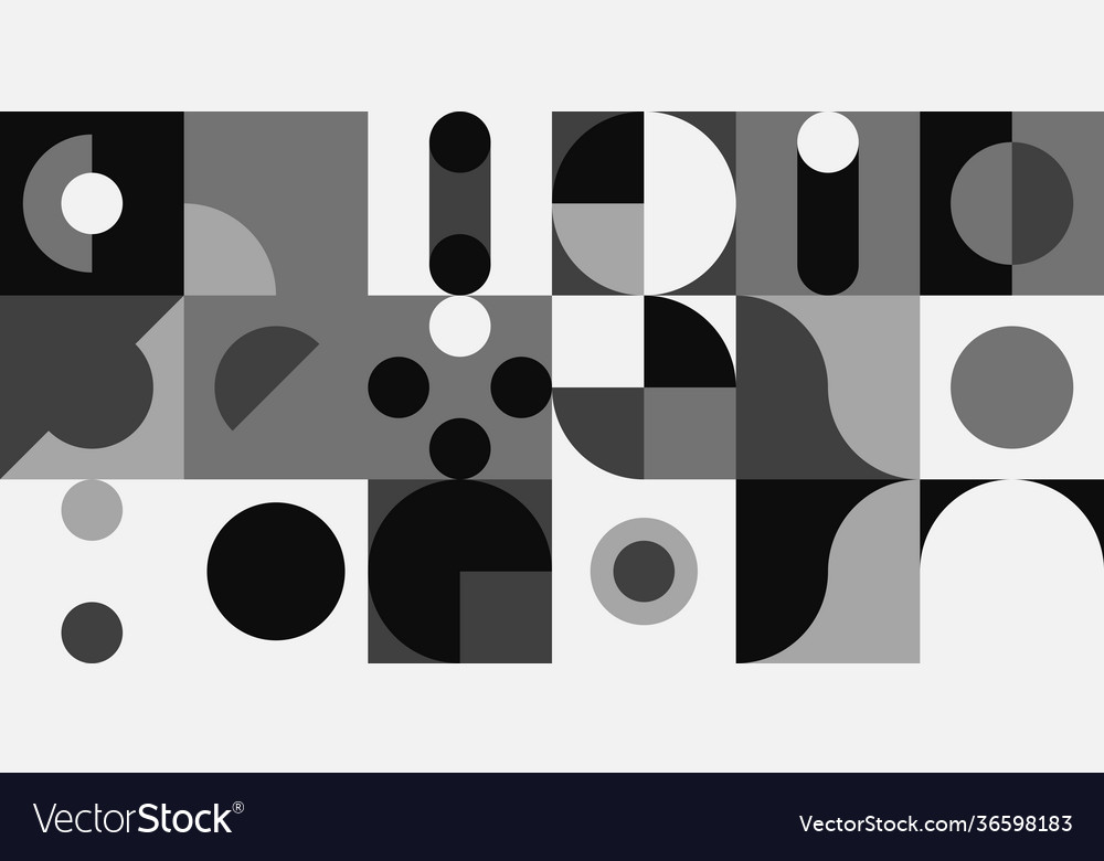 Monochrome abstract pattern design vector image Monochrome abstract pattern design