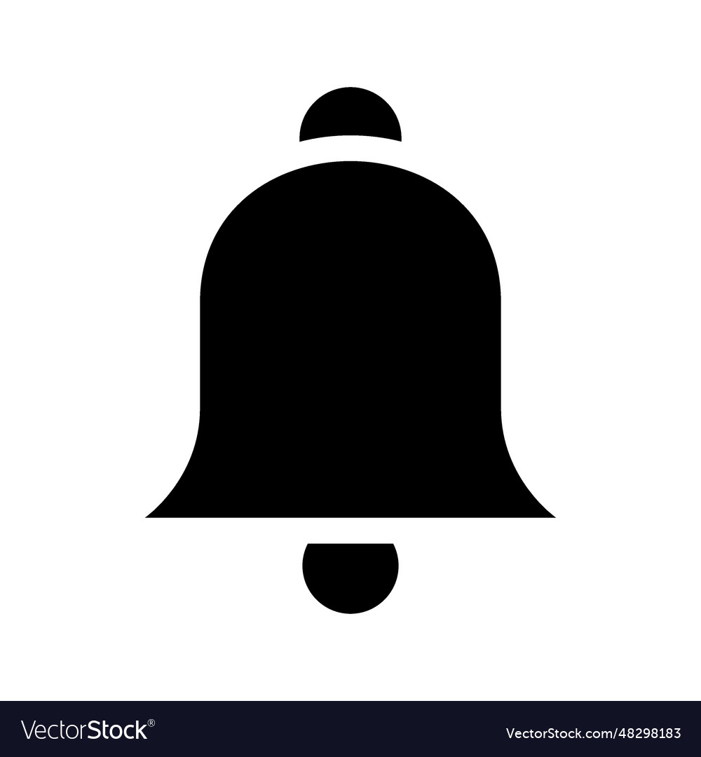 Notification icon Royalty Free Vector Image - VectorStock