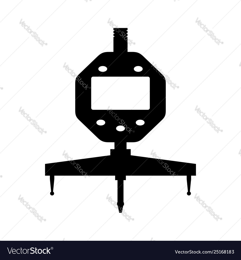 Radius measuring gauge with dial indicator