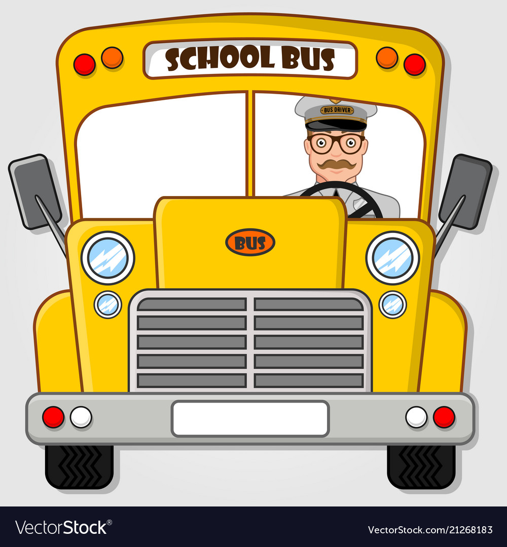 School bus isolated on a white background