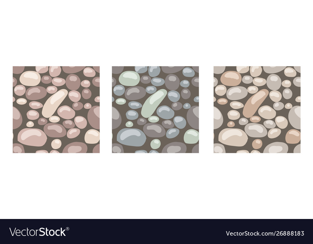 Stone texture set seamless patterns
