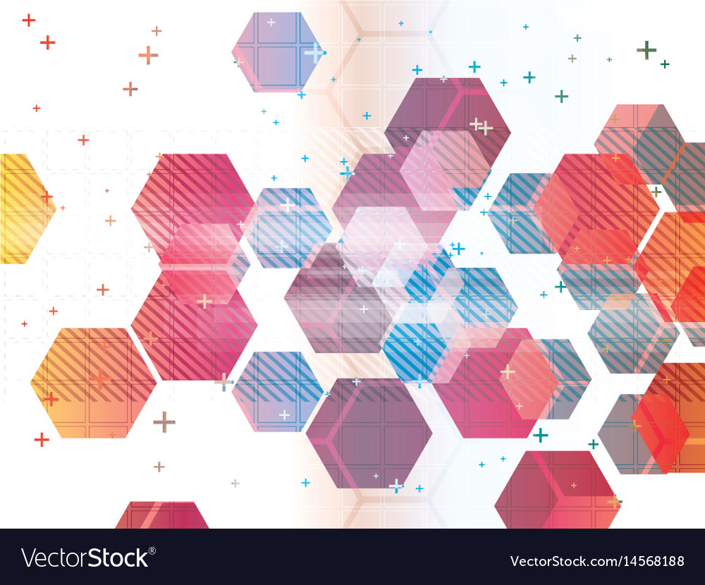 Abstract background with technology shapes