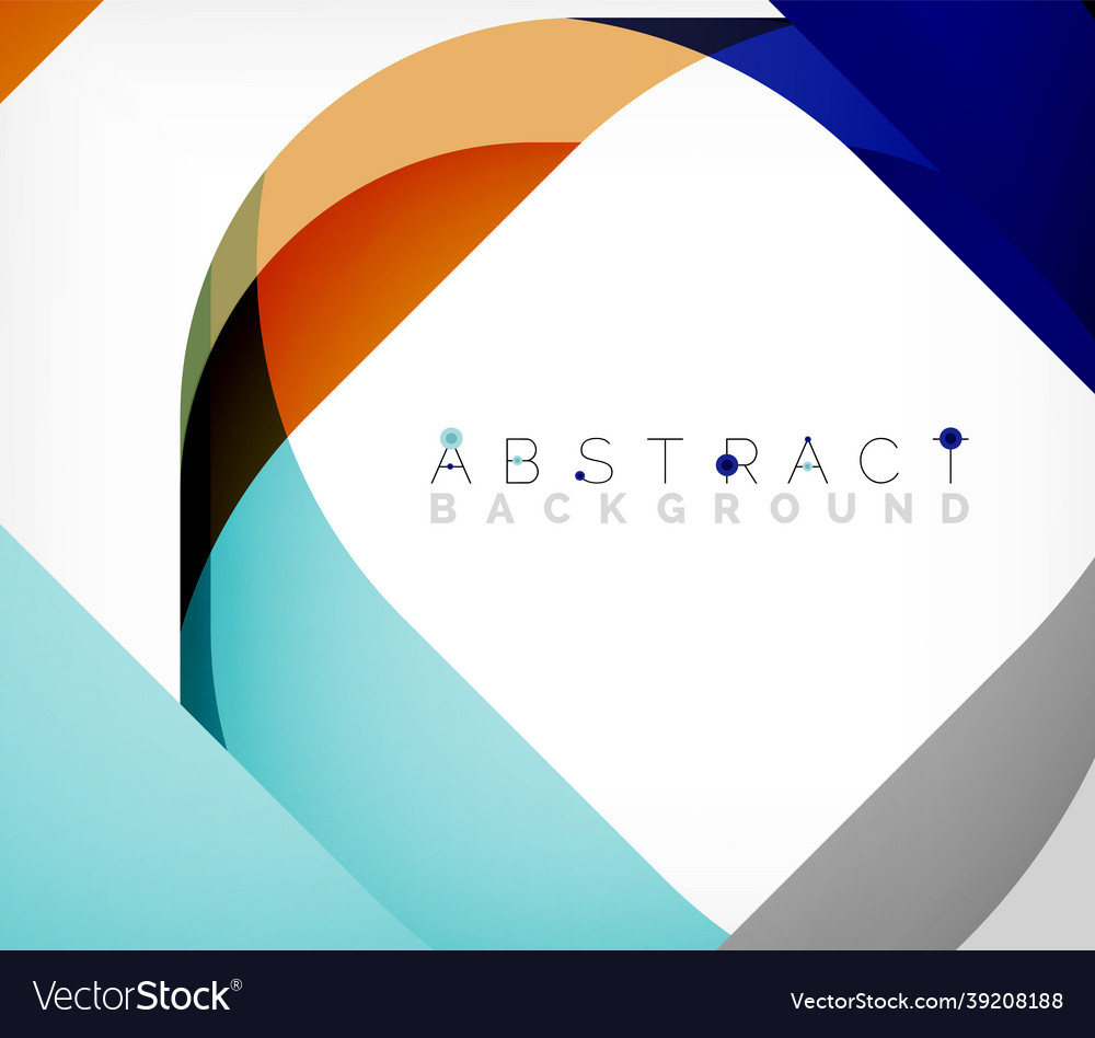 Abstract square shape with overlapping waves vector image Abstract square shape with overlapping waves