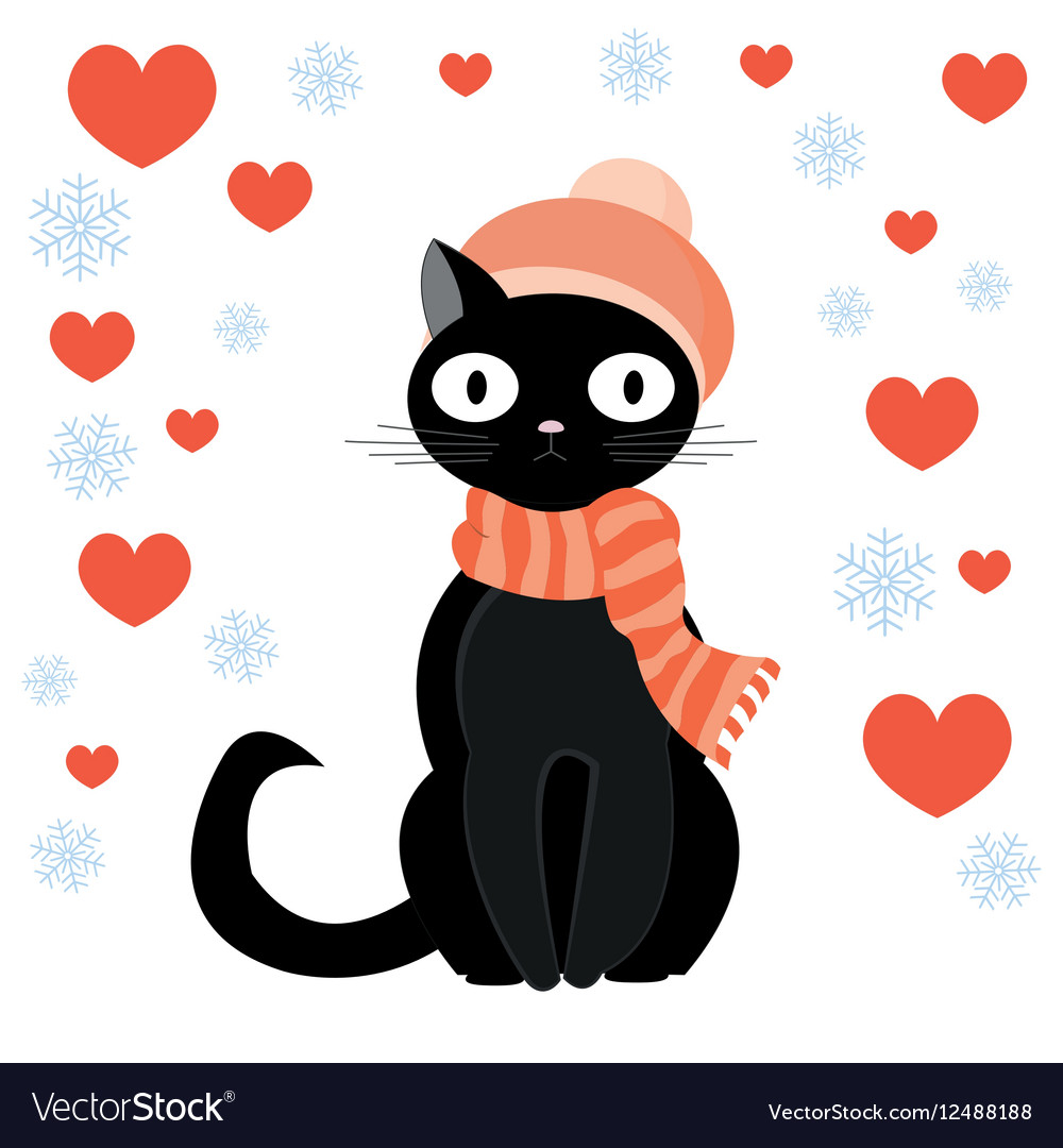 Cat and heart