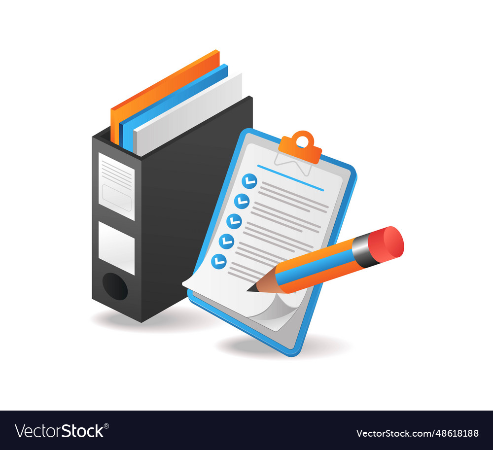 Create a saved data checklist Royalty Free Vector Image