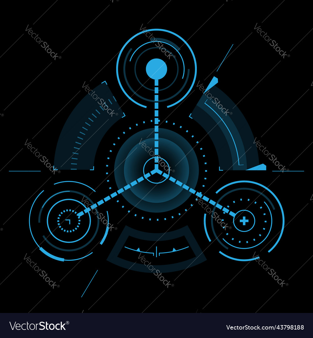 Futuristic HUD Interface Elements