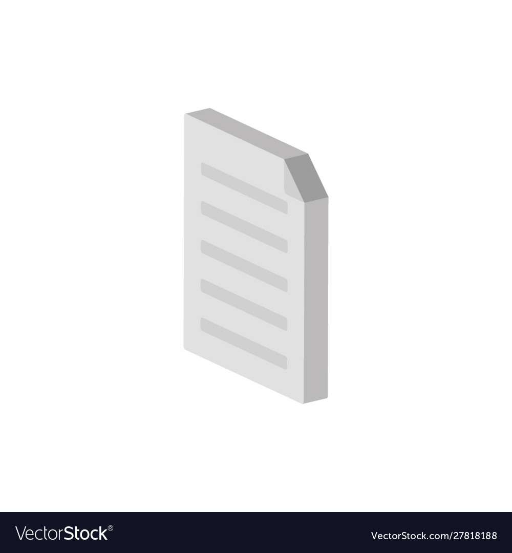 Isolated and isometric document design