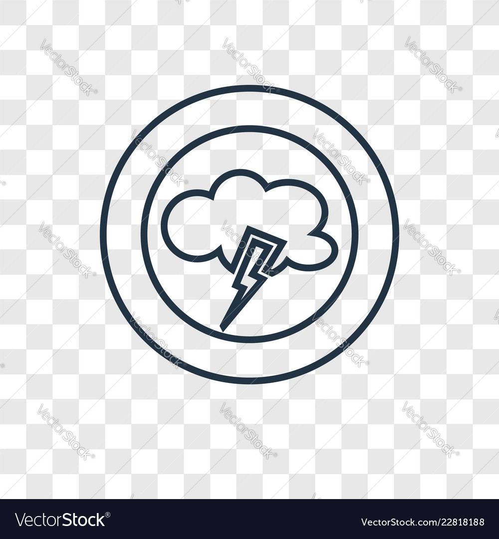Lightining concept linear icon isolated