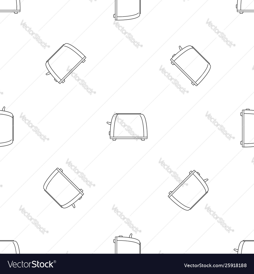 Old toaster pattern seamless Royalty Free Vector Image