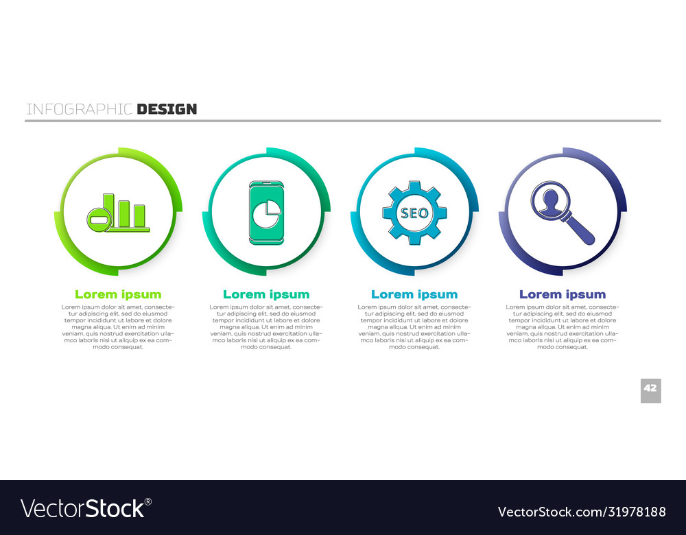 Set pie chart infographic mobile phone with graph vector image Set pie chart infographic mobile phone with graph