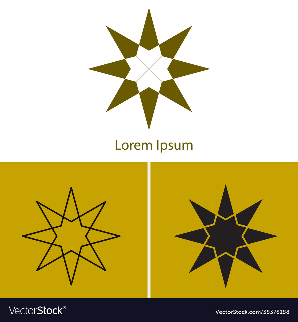 Simple elegant logo design with triangle shape Vector Image Simple elegant logo design with triangle shape