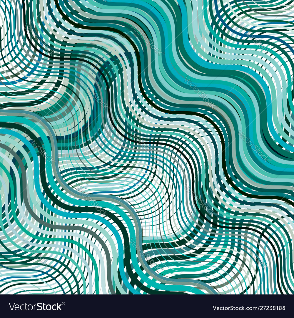 Texture pattern with wavy waving grid mesh vector image Texture pattern with wavy waving grid mesh