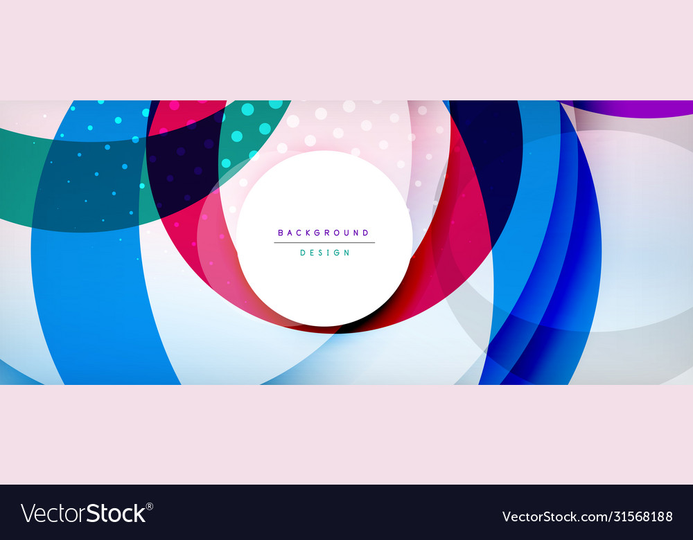 Trendy simple circle abstract background dynamic
