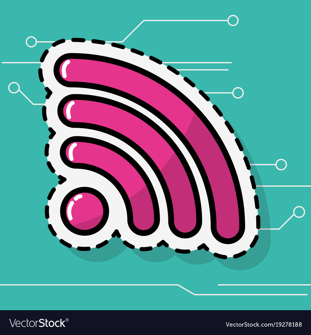 Wifi signal design Royalty Free Vector Image - VectorStock