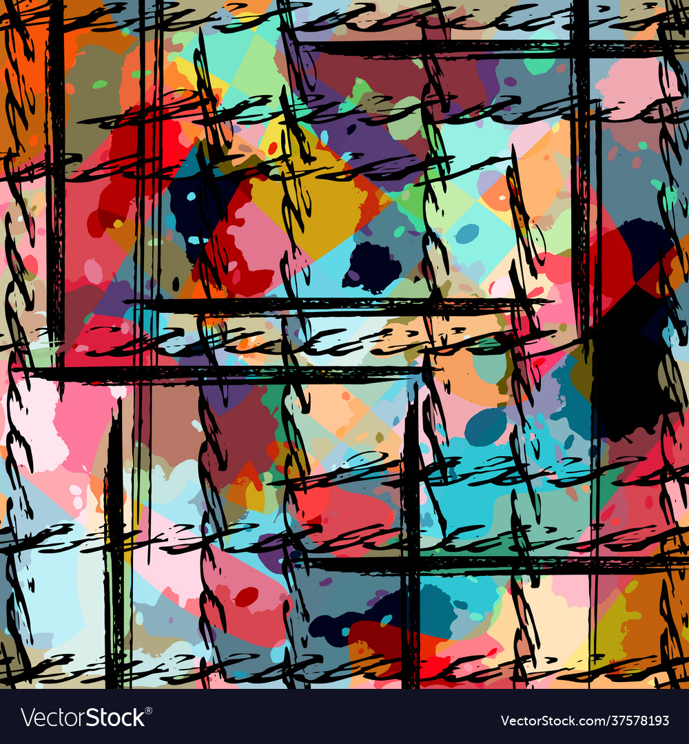 Abstract color pattern in graffiti style quality Vector Image Abstract color pattern in graffiti style quality