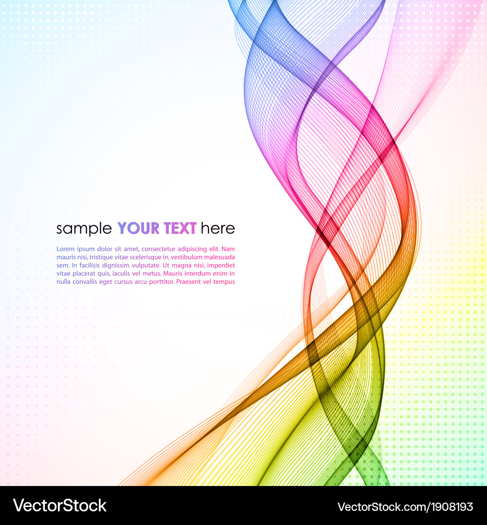 Abstract colorful waved background Royalty Free Vector Image