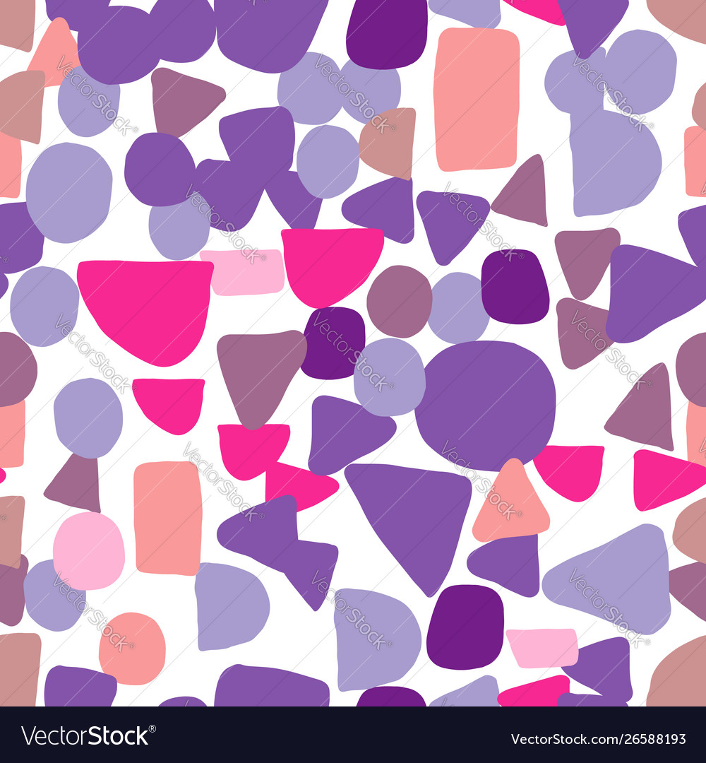 Abstract creative shapes seamless pattern simple vector image Abstract creative shapes seamless pattern simple