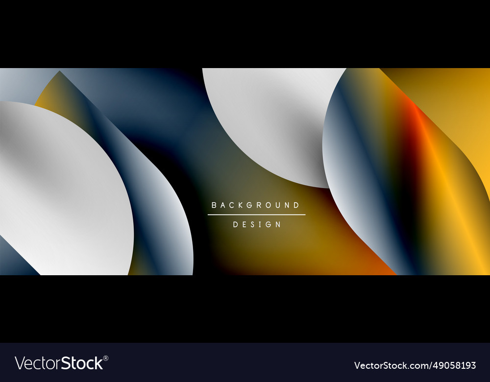 Circles and round shapes with gradients minimal