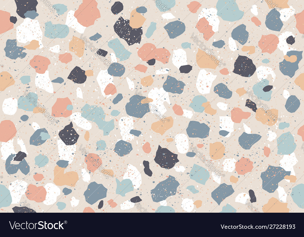 Colorful pattern with terrazzo texture