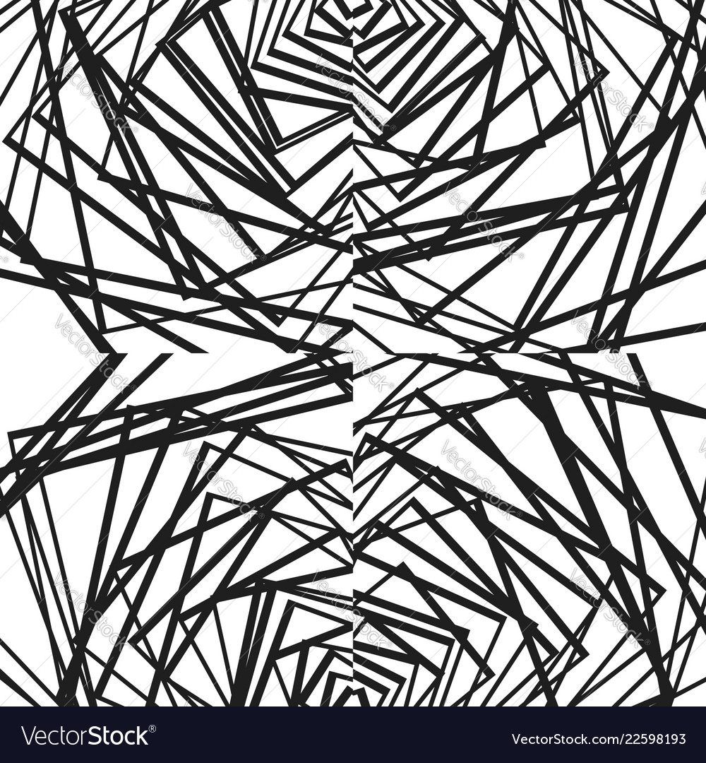 Geometric s with random edgy irregular lines vector image Geometric s with random edgy irregular lines