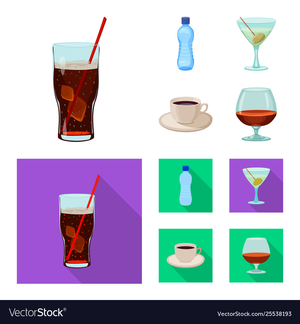 Isolated object drink and bar symbol set Vector Image Isolated object drink and bar symbol set