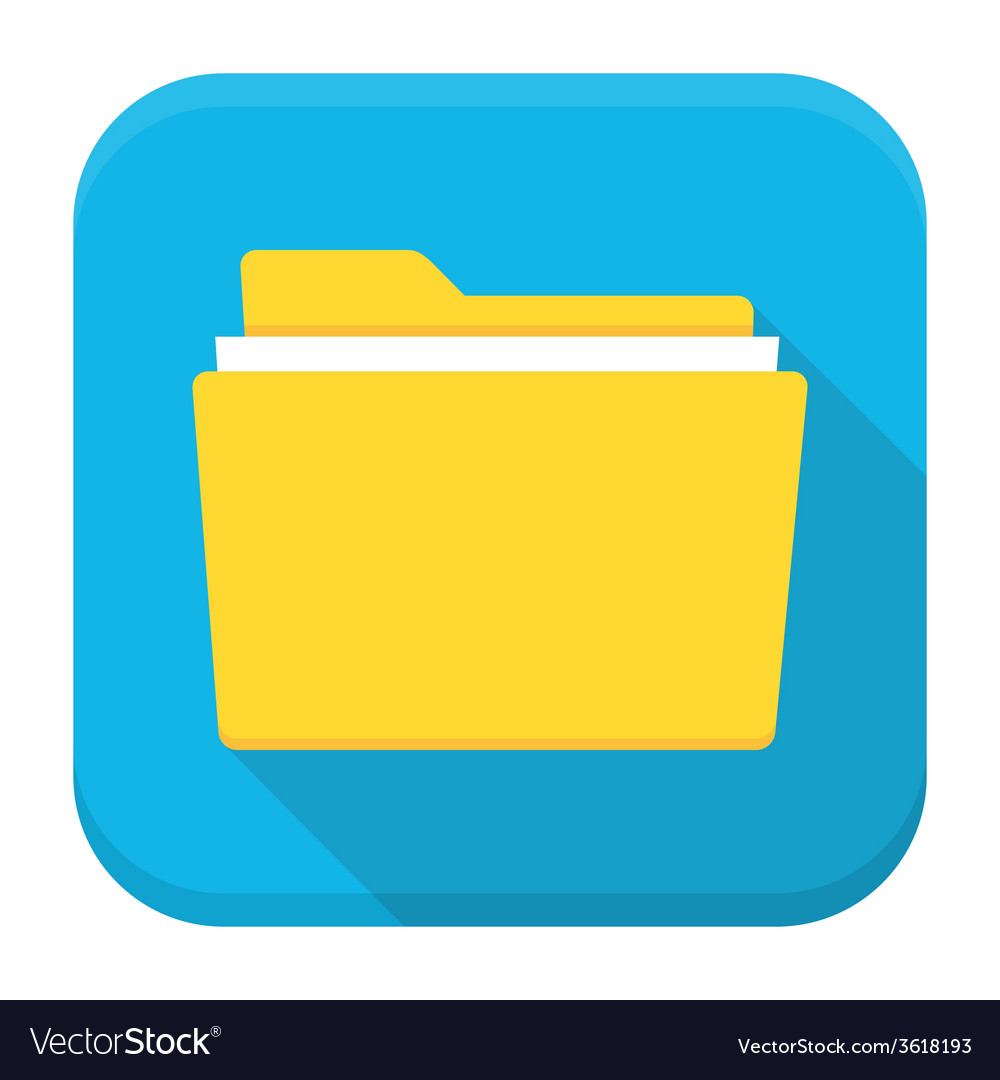 Paper Folder App Icon with Shadow