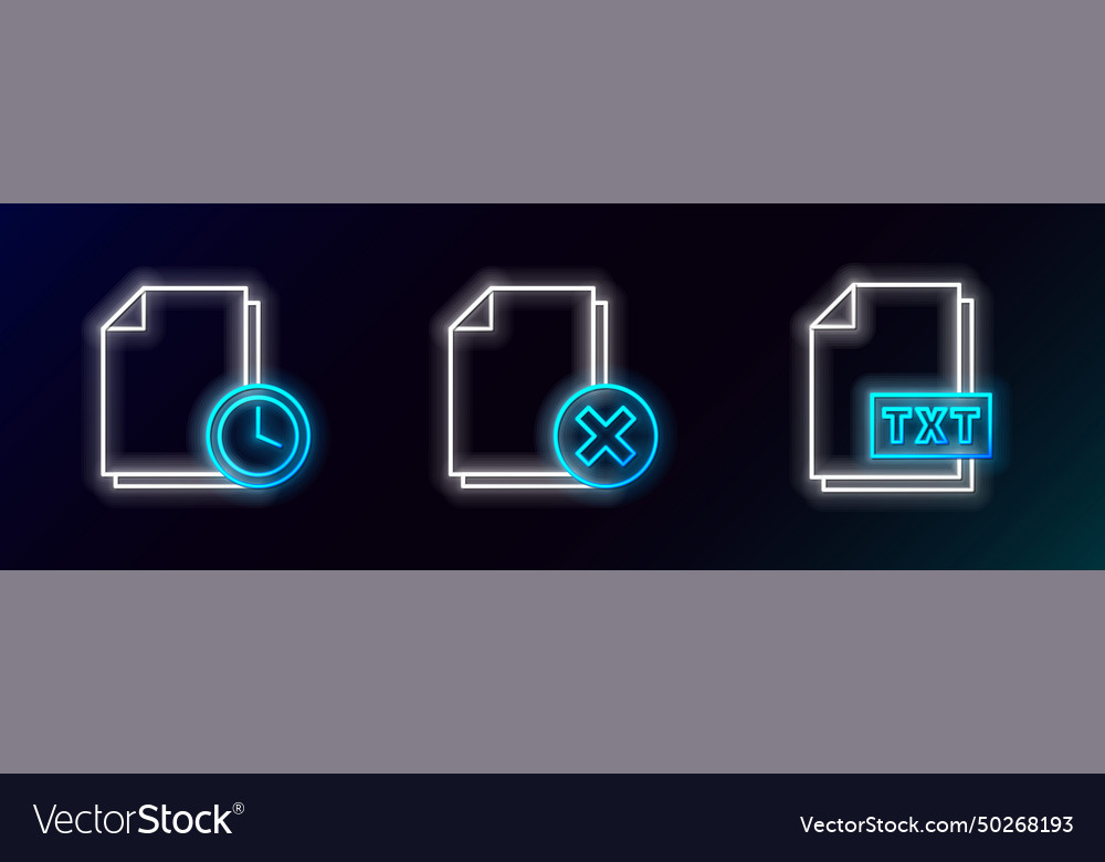 Set line txt file document with clock vector image Set line txt file document with clock