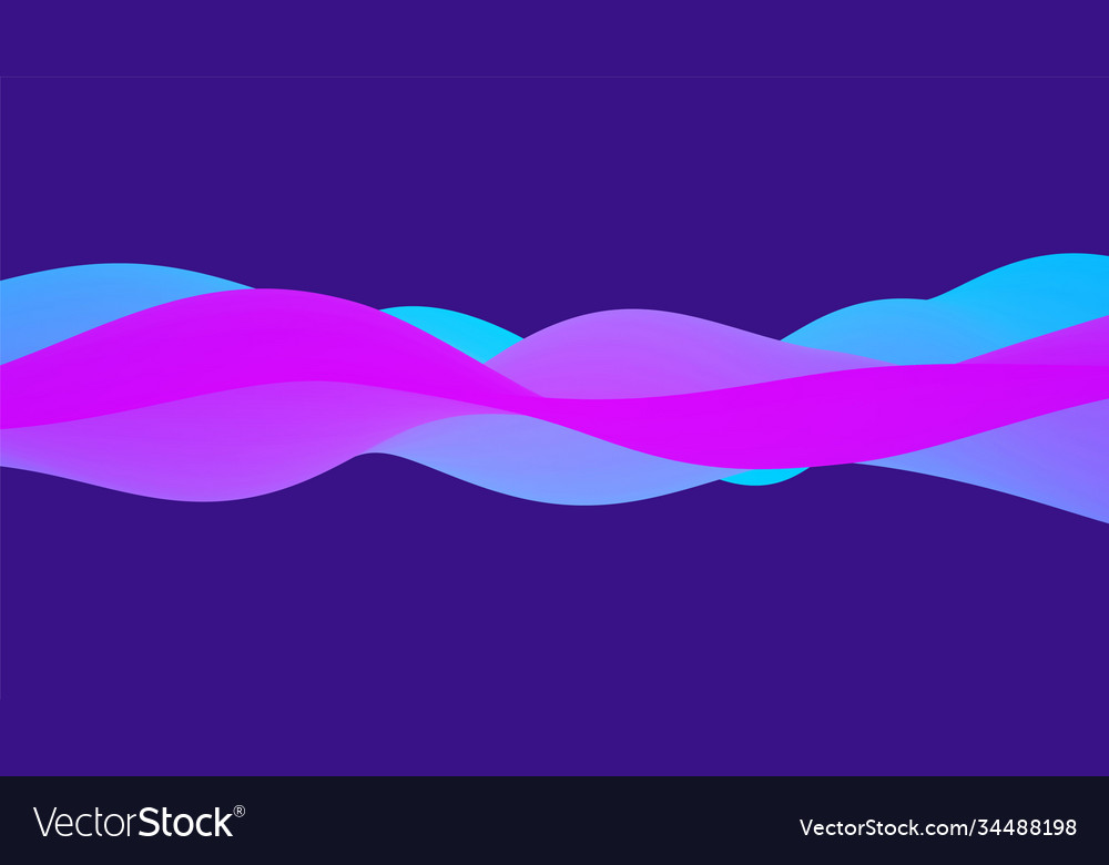 Abstract wavy background with modern gradient vector image Abstract wavy background with modern gradient