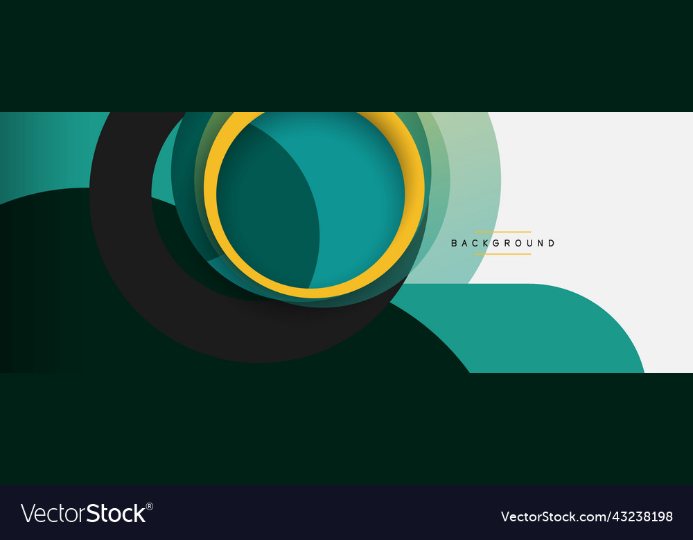 Circle and round shapes abstract background Vector Image Circle and round shapes abstract background
