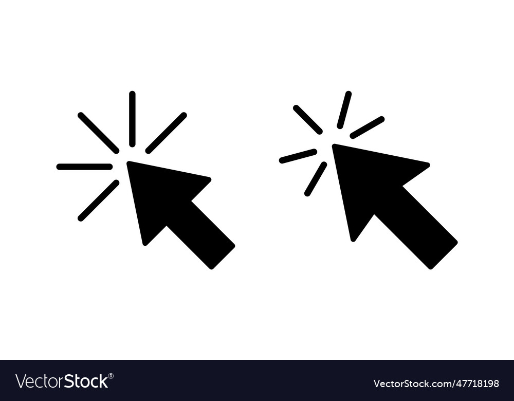 Click icon cursor pointer sign