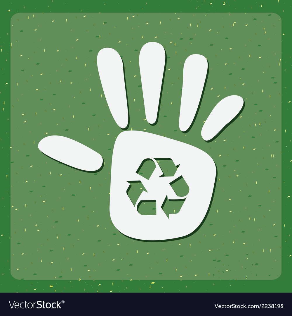 Öko-Design über grüne Hintergrund