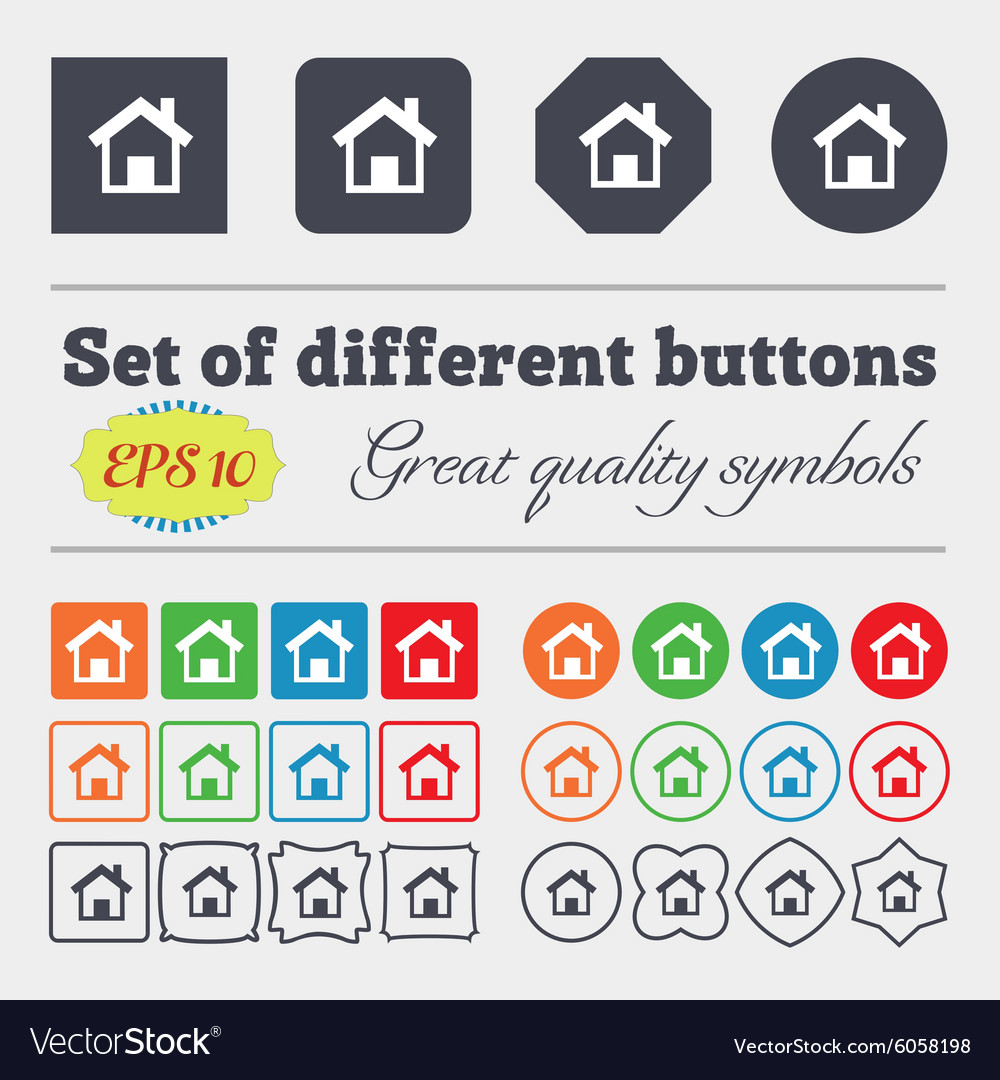Home sign icon main page button navigation symbol