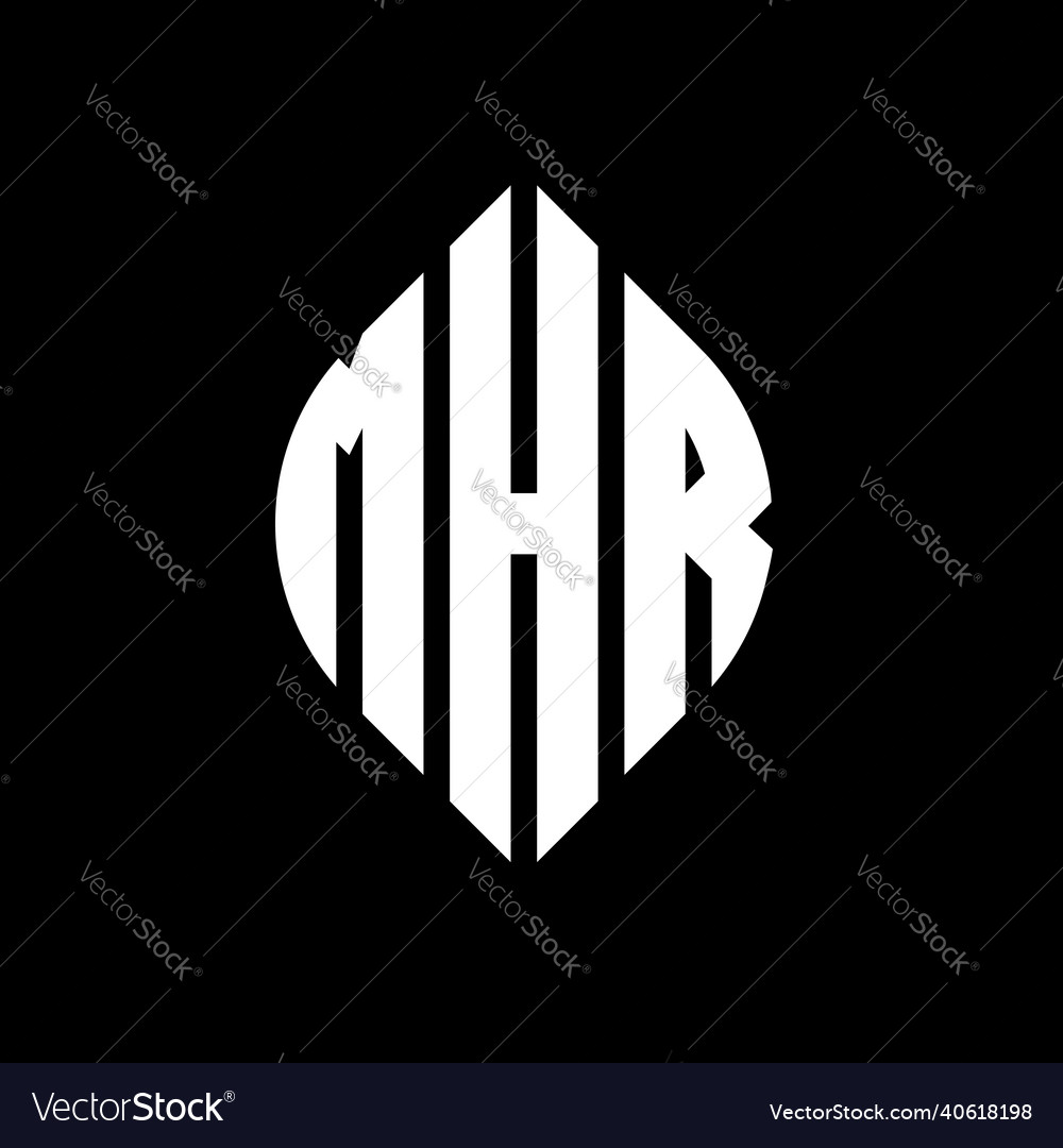 Mhr circle letter logo design