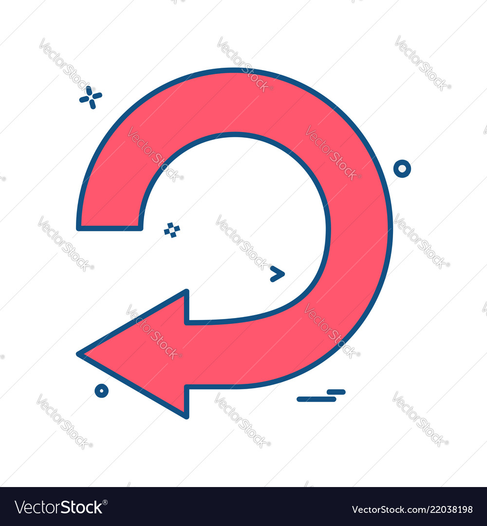 Refresh icon design vector image Refresh icon design