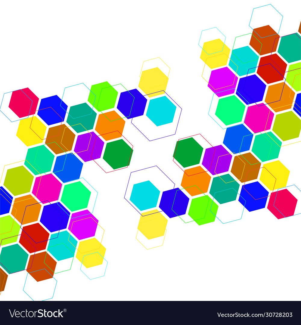 Abstract geometric background with colorful