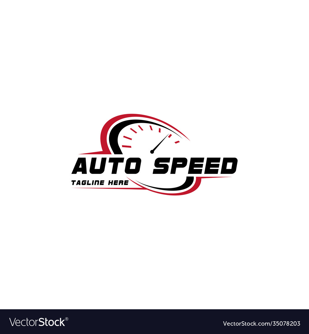 Auto speed and automotive logo design template Vector Image