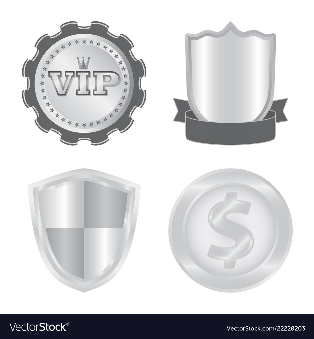 Design of emblem and badge symbol set