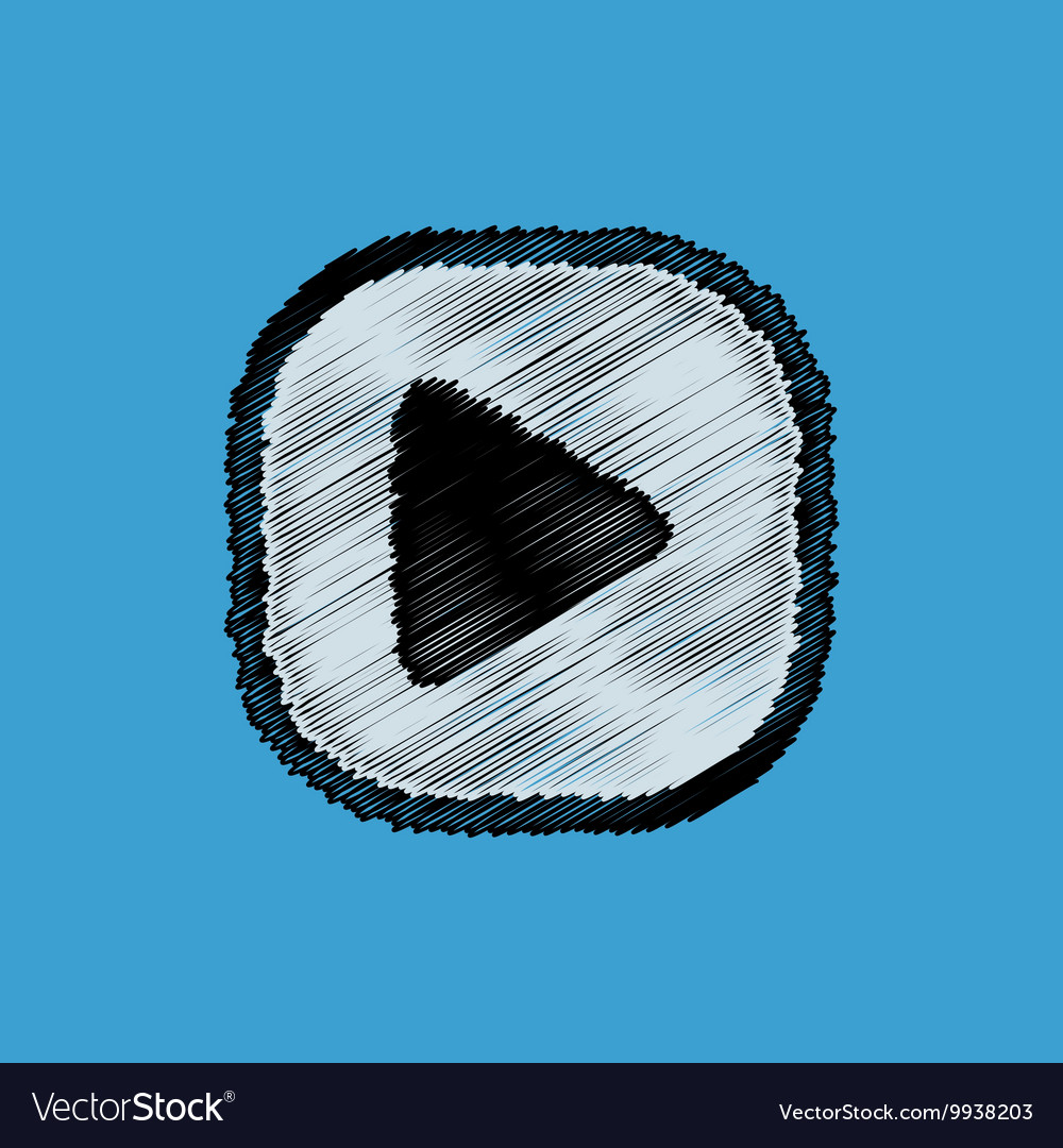 Flat icon design collection button music