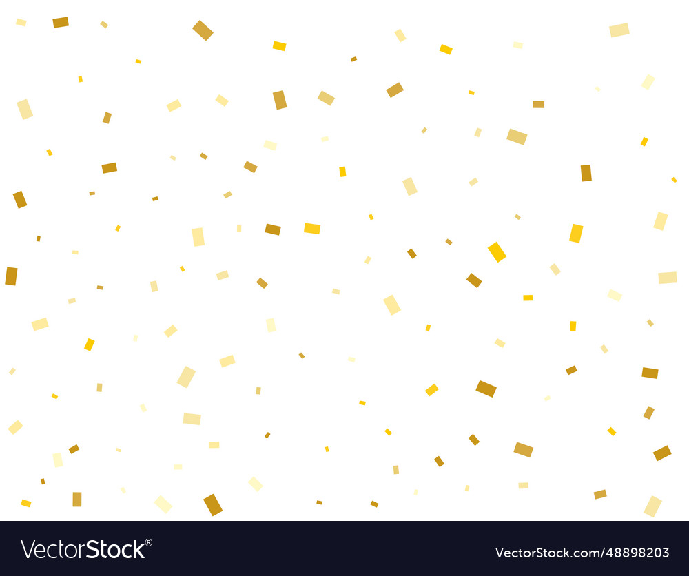 Goldene Rechtecke confetti Hintergrund