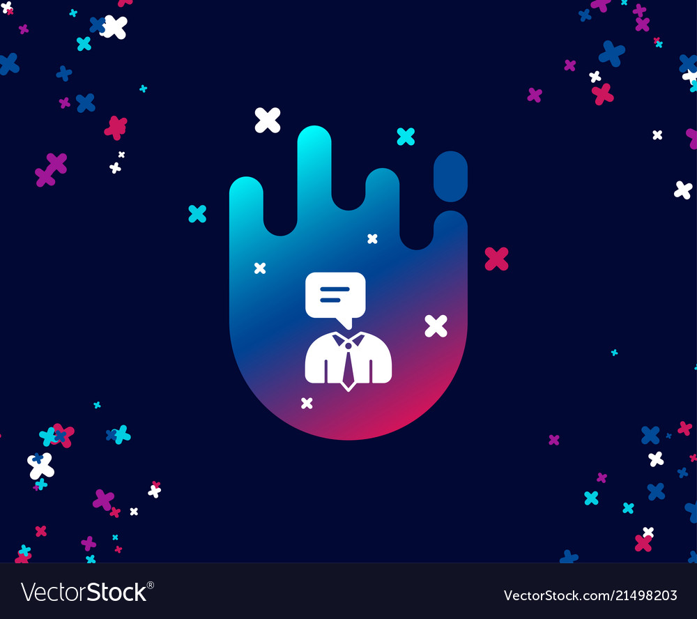 Human talking simple icon conversation sign