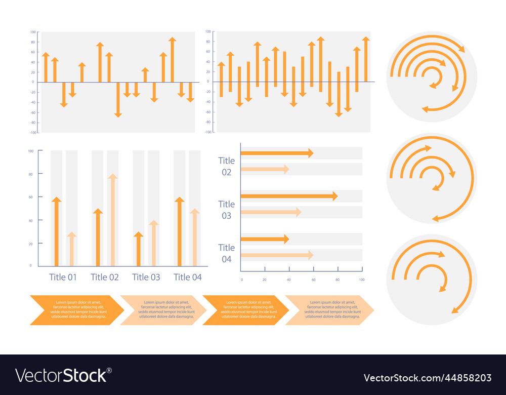 Process dynamic performing infographic chart vector image Process dynamic performing infographic chart