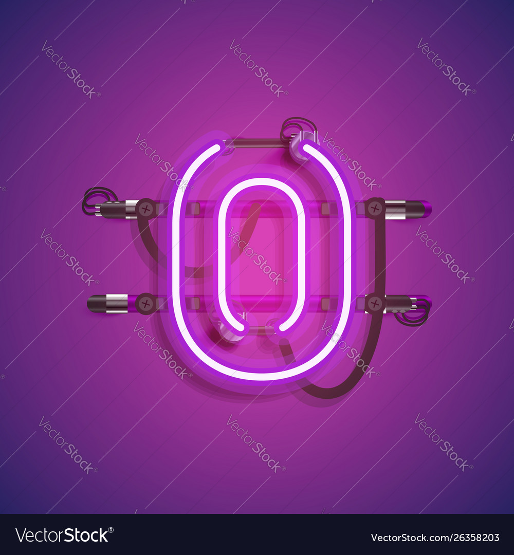 Realistic Neon Character Console