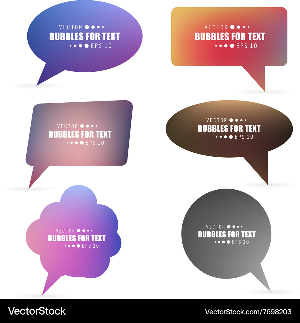 Speech bubble Royalty Free Vector Image - VectorStock