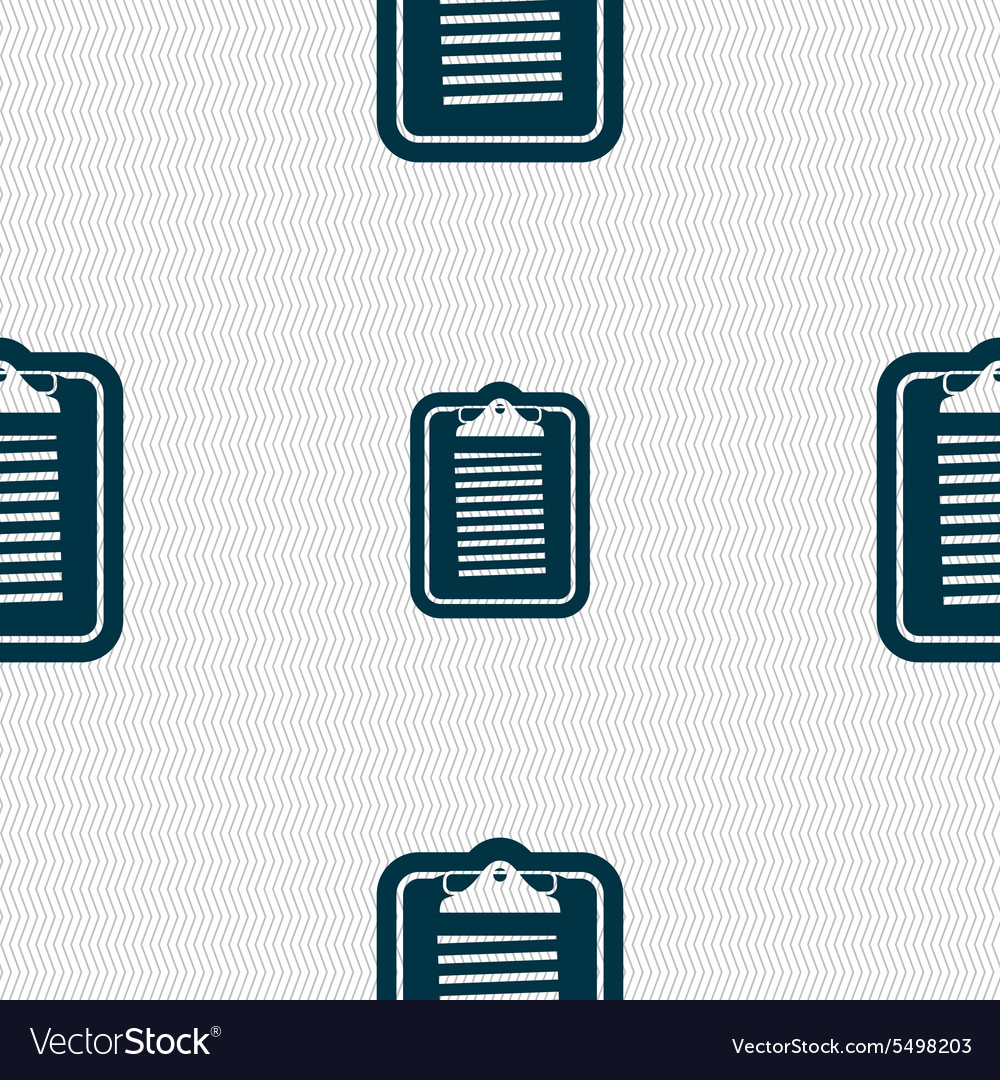 Text file icon sign seamless pattern