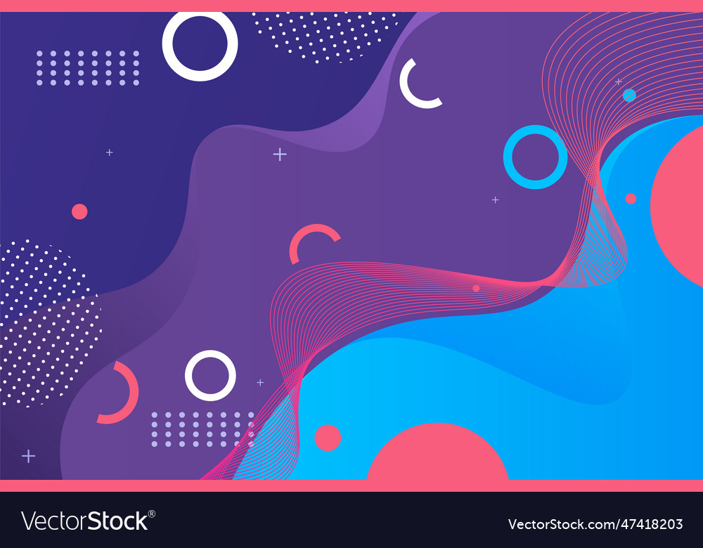 Wavy background with lines and elements