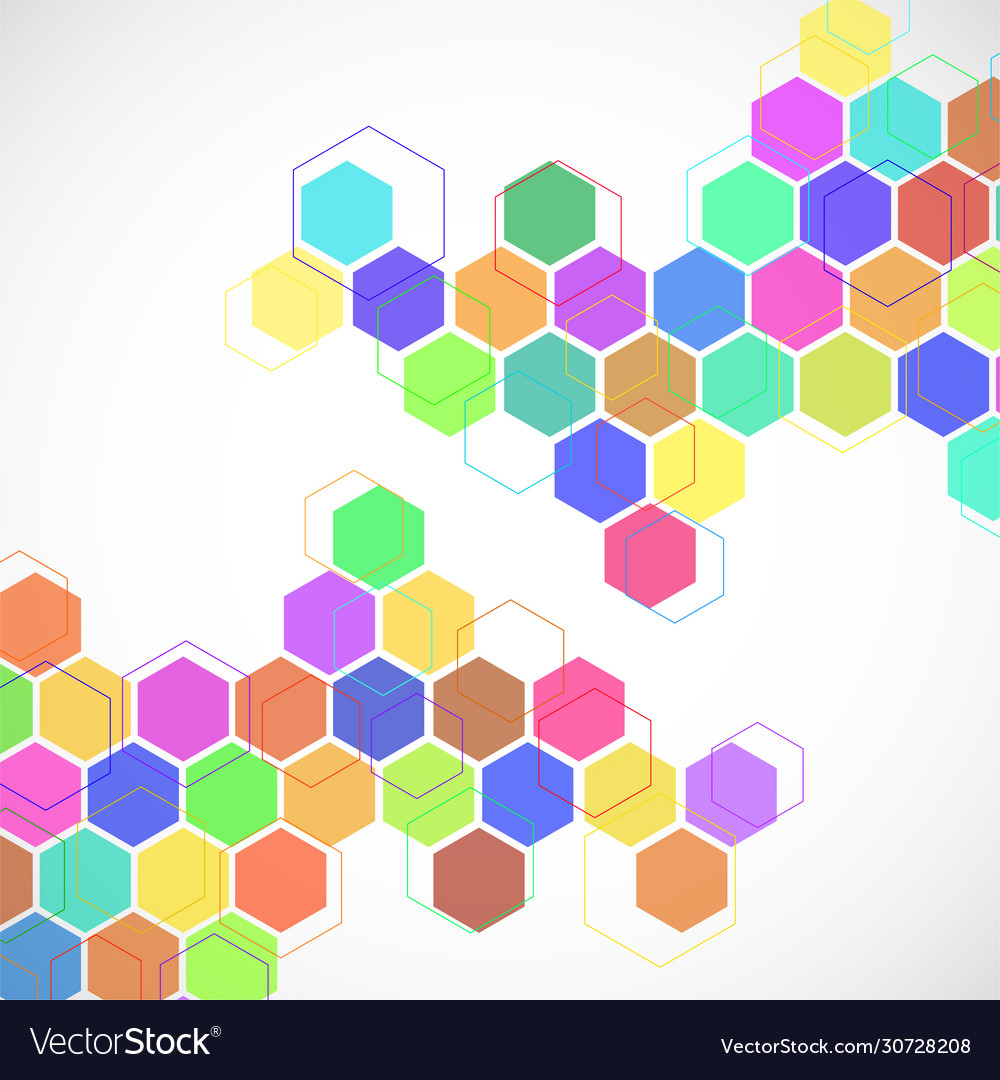 Abstract geometric background with colorful