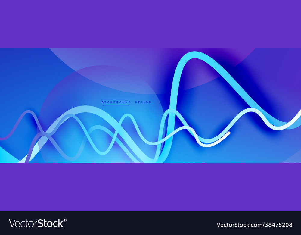Abstract gradient background with wave line